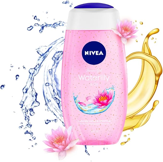NIVEA Shower Gel, Water Lily & Oil Body Wash, Women, 250 Ml - Image 2